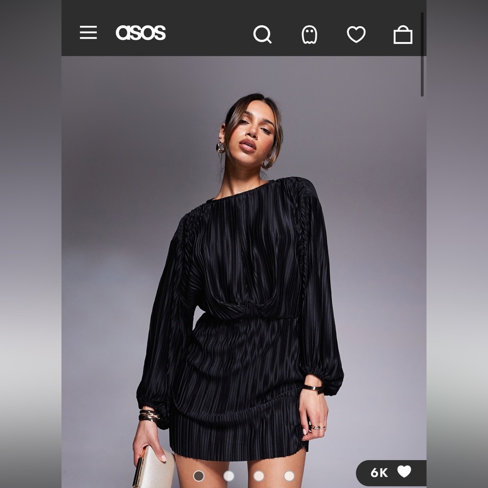 ASOS Black Long Sleeve Dress